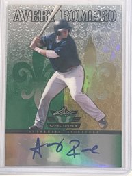 2012 Leaf Valiant Avery Romero Autographed Refractor Card #VA-AR2