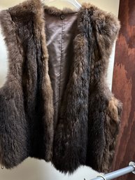 Brown Fur Vest