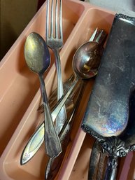 Vintage Sliver Plated Cutlery & Serving Utensils