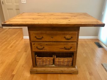 WOW! Amazing Custom Made Wooden Kitchen Island