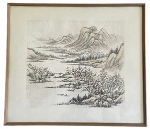 Ca 1875 Chinese Illustration Possibly By Wang Huei  16' X 18' (A)