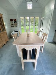 Danish Country Style Modern Dining Table & Six Chairs