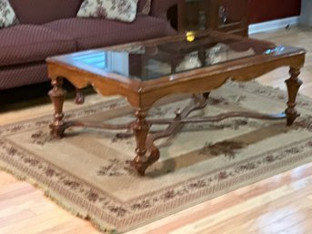 Large Glass Top Coffee Table