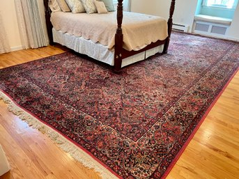 Room Sized Hand Knotted Wool Carpet 9' 10' X 18'