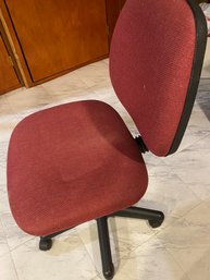 Desk Chair Maroon And Black