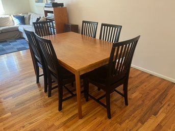 Vintage Danish Dining Table And 6 Chairs