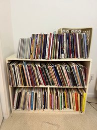 Bookshelf With All  Quilting Books & Magazines