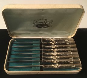 Sterling Silver Overlay, Carvel Hall Fruit Knives, Briddell.