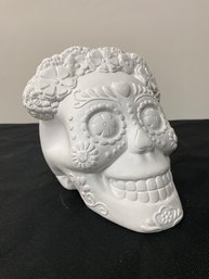 Unpainted Plaster Sugar Skull