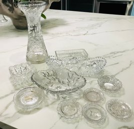 Beautiful Assortment Of Cut Glass Pieces