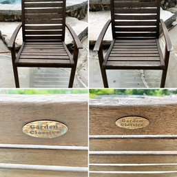 Pair Of Garden Classics Possibly Teak Patio Chairs