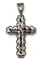 Vintage Sterling Silver Ornate Crucifix (Approximately 1.7 Grams)
