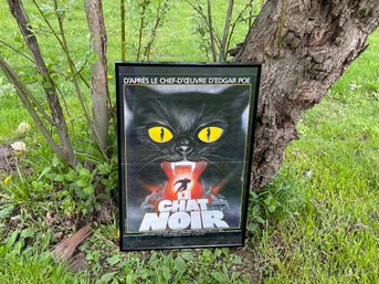 A Framed Original 1981 Le Chat Noir Poster