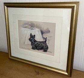 Vintage Gill Evans Signed/Numbered Scottie Lithograph