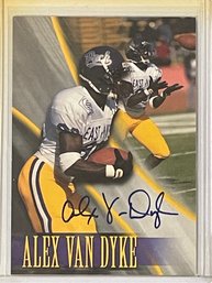 1996 Press Pass Authentics Alex Van Dyke Autographed Card