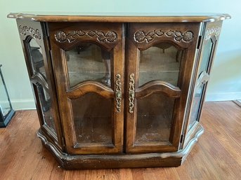 Stanley Furniture, Two Shelf Lighted, Display Cabinet