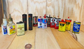 Oil Cans, Gun Cleaner And More