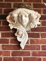 Art Nouveau Mystic Maiden Wall Sculpture/ Planter