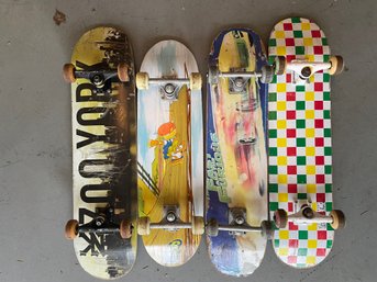 Four Skateboards