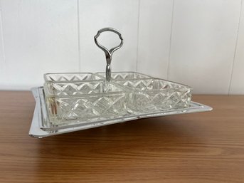 Vintage Hellerware Condiment Relish Dish