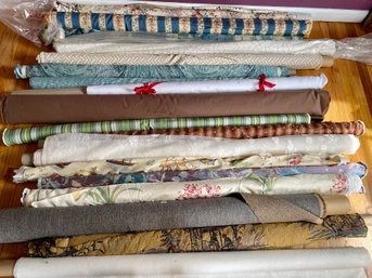 18 Partial Bolts Of Remnant Designer Fabric