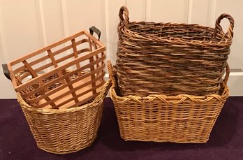 Set Of 4 Large Useful Baskets