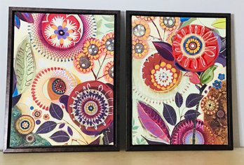 Pair Of Stunning Framed Canvas Prints