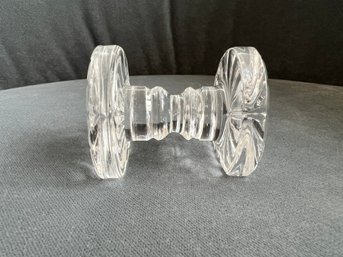 Vintage Crystal Dumbell Spoon/Knife Rest