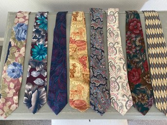 Ties Galore! Large Grouping Of Multi Colors & Patterns