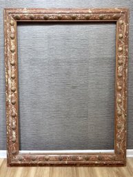 Monumental Oversized Antique Frame With Brass Seashells