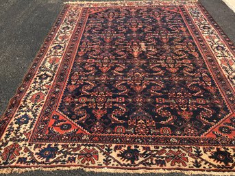 Hand Made Persian Rug, 5 Feet By 6 Feet