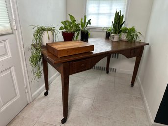 Antique Von Fange & Sons Chestnut Desk, Virginia