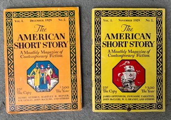 Antique The American Short Story Vol 1 & Vol 2   ~November & December 1929 ~