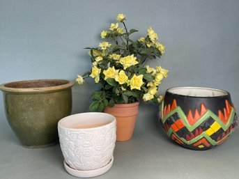 Assorted Flower Pots Including Del Rucco
