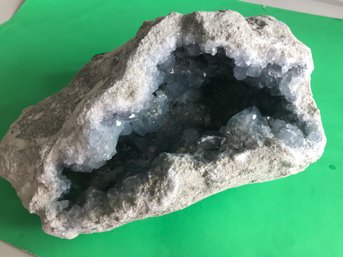 25 LB,Celestine Crystal Geode, 25 LB , 12 Inch T By 6 Inch W, By 7 Inch Deep