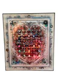Wow! Coney Island Heart-Valentine By Harriet FeBland, Lights Up, Featured In Book!
