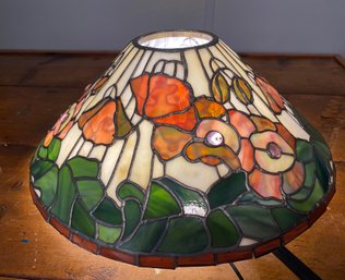 Beautiful Floral Stain Glass Lamp Shade