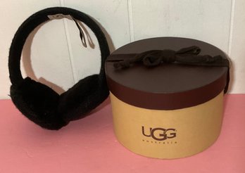 Ugg Australia Black Fabric Ear Muffs, Box