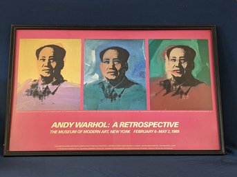 Andy Warhol: A Retrospective Poster 1989