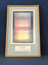 Klee Poster 'Architecture De La Plaine'