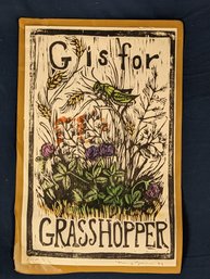 'G Is For Grasshopper' Limited Edition Print