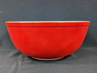 Vintage Large Red Pyrex Mixing Bowl