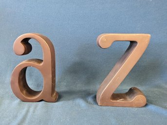 Contemporary 'a' To 'z' Bookends