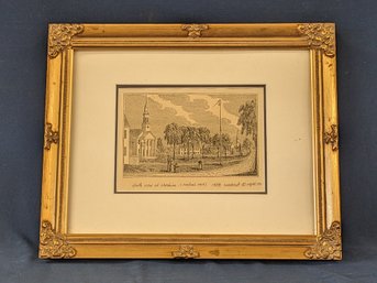 1994 Reproduction Of An 1838 Woodcut 'South View Of Cheshire (Central Part)