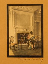 Wallace Nutting Miniature Interior Color Photograph