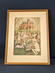 Mary Petty Framed Offset Lithograph Of 1948 The New Yorker Image Of An Artist