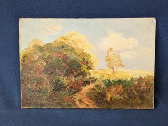Signed P Mill Oil On Board Painting