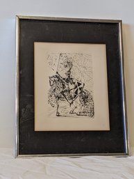 Original Salvador Dali Etching  El CID With  Certificate On Reverse The Collectors Guild Madison Ave . NY