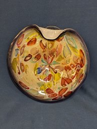 Vintage Dino Martens (?) Italian Murano Tutti Fruitti Art Glass Bowl