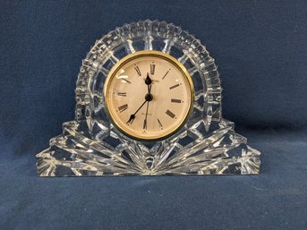 Waterford 'Wharton' Crystal Desk Clock / Mantle Clock